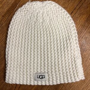 Ugg stocking cap, white, one size